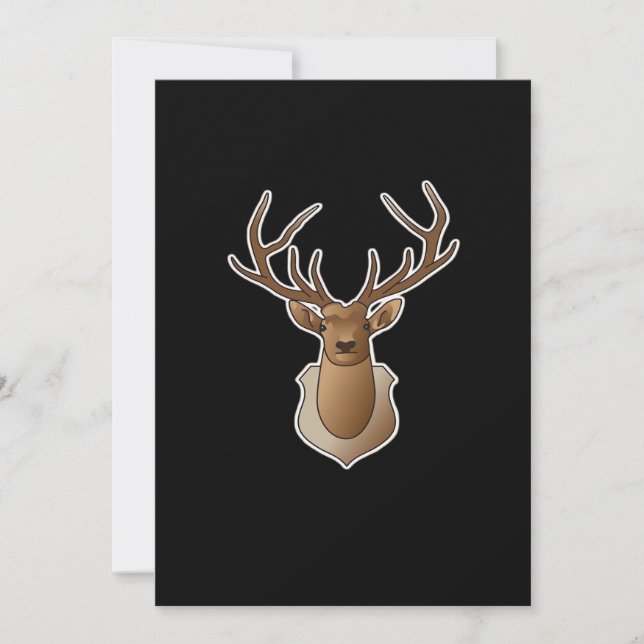 Cartes Pour Fêtes Annuelles Oh Deer Minimal Design (Devant)