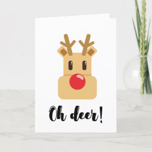 Cartes Pour Fêtes Annuelles Oh Deer Noël