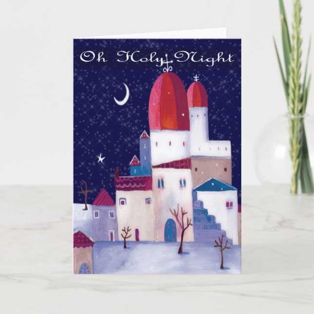 Cartes Pour Fêtes Annuelles Oh Holy Night Card (Devant)