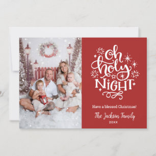 Cartes Pour Fêtes Annuelles Oh Holy Night Christian Photo Cards