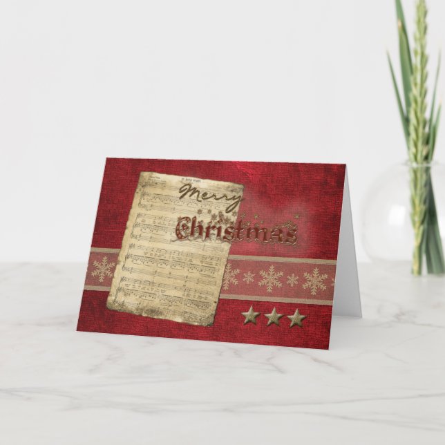 Cartes Pour Fêtes Annuelles Oh Holy Night Christmas (Devant)