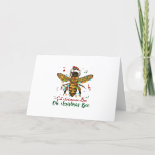 Cartes Pour Fêtes Annuelles Oh Joyeux cadeau d'abeille de Noël