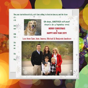 Cartes Pour Fêtes Annuelles Oh, ma belle année de rouf Funny chien de compagni