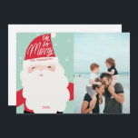 Cartes Pour Fêtes Annuelles Oh, Merry Cute Père Noël<br><div class="desc">Oh So Merry Cute Père Noël Christmas Card</div>
