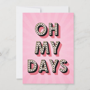 Cartes Pour Fêtes Annuelles Oh, mes jours