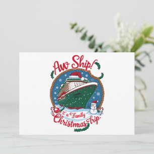 Cartes Pour Fêtes Annuelles Oh mon dieu, c'est un voyage de croisière de Noël