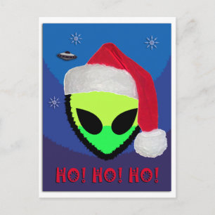 Cartes Pour Fêtes Annuelles Oh ! Oh ! HO ! des aliens