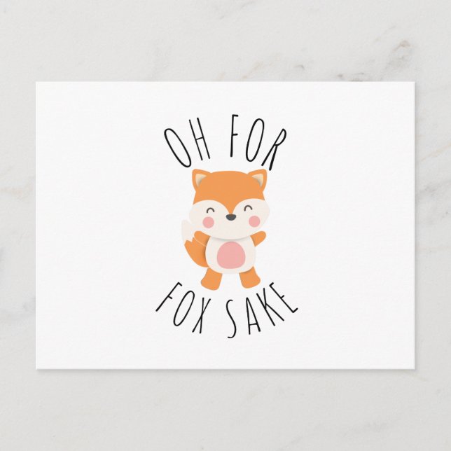 Cartes Pour Fêtes Annuelles Oh pour Fox Sake (Devant)