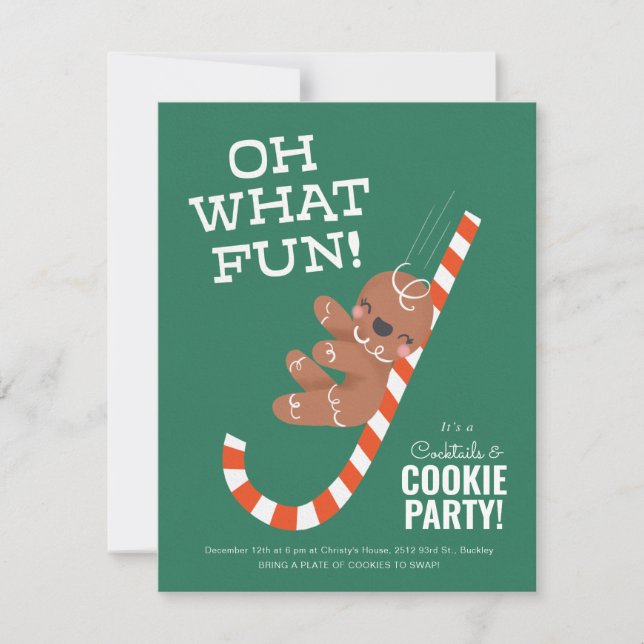 Cartes Pour Fêtes Annuelles Oh Quel Amusant ! (Devant)