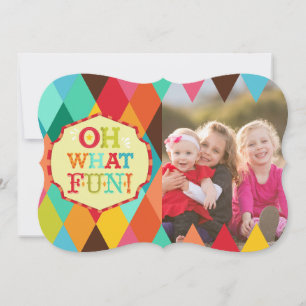 Cartes Pour Fêtes Annuelles Oh Quel Amusant ! Accueil photo personnalisé