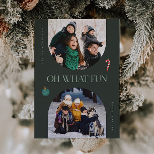 Cartes Pour Fêtes Annuelles Oh Quel Amusant Cadre Vert Arche 3 Photo