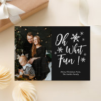 Oh Quel Amusant Noir Calligraphie Snowflakes Photo