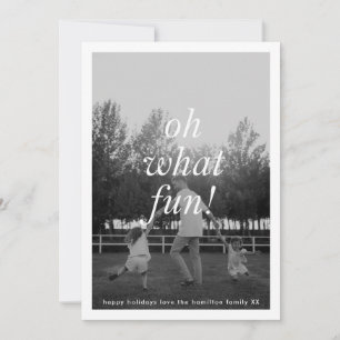 Cartes Pour Fêtes Annuelles oh quel plaisir type minimal photo