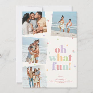 Cartes Pour Fêtes Annuelles Oh Quelle Amusement 4 Photo Colorée