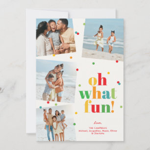 Cartes Pour Fêtes Annuelles Oh Quelle Amusement 4 Photo Colorée
