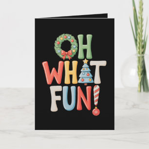 Cartes Pour Fêtes Annuelles Oh Quelle Amusement Noël Xmas Famille Saison De Fê