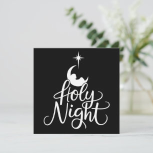 Cartes Pour Fêtes Annuelles Oh Sainte Nuit Famille Noël Crèche de Noël