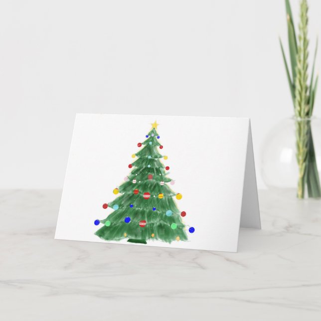 Cartes Pour Fêtes Annuelles Oh Sapin de Noël (Devant)