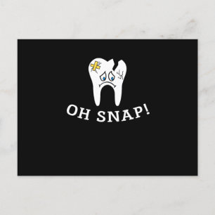 Cartes Pour Fêtes Annuelles Oh Snap Dentist Dentistra Dental Assistant dentair