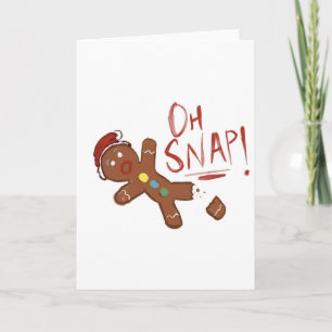 Cartes Pour Fêtes Annuelles Oh Snap Gingpain homme
