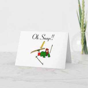 Cartes Pour Fêtes Annuelles Oh, Snap ! (Pause sur glace)