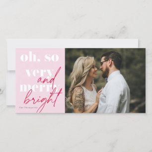 Cartes Pour Fêtes Annuelles Oh So Very Merry and Bright Christmas