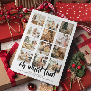 Cartes Pour Fêtes Annuelles Oh What Fun Photo Noël Personnalisé