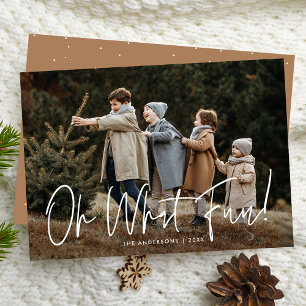 Cartes Pour Fêtes Annuelles Oh What Fun Script Camel Photo