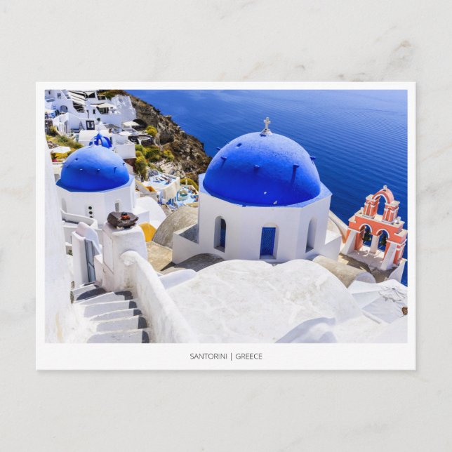 Cartes Pour Fêtes Annuelles Oia, Santorin, Grèce (Devant)