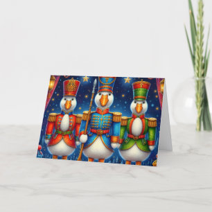 Cartes Pour Fêtes Annuelles Oies de Noël Casse-Noisette