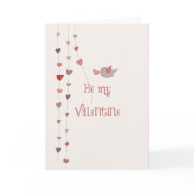 Oiseau avec Vins du Coeur Valentines