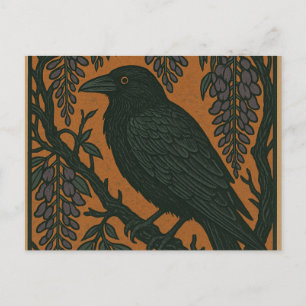 Cartes Pour Fêtes Annuelles Oiseau Corbeau