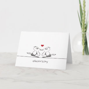 Cartes Pour Fêtes Annuelles oiseaux d'amour