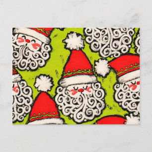 Cartes Pour Fêtes Annuelles Old Fashioned Santa Postcard