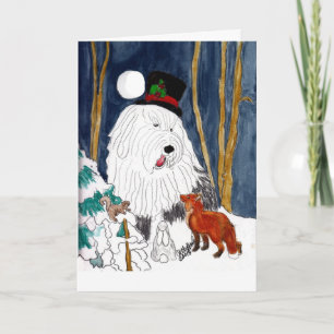 Cartes Pour Fêtes Annuelles Old French Shedog Christmas Story Teller