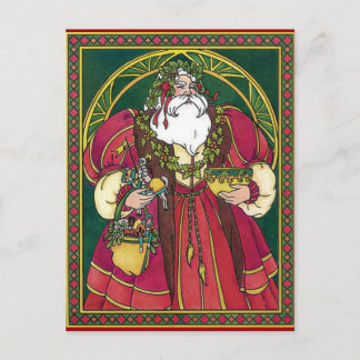 Cartes Pour Fêtes Annuelles Old Time Père Noël