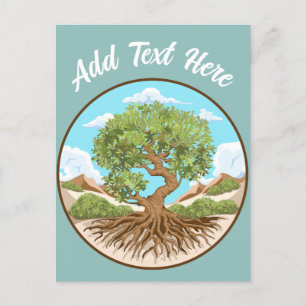 Cartes Pour Fêtes Annuelles Olive tree Symbole de paix dans la Palestine libre