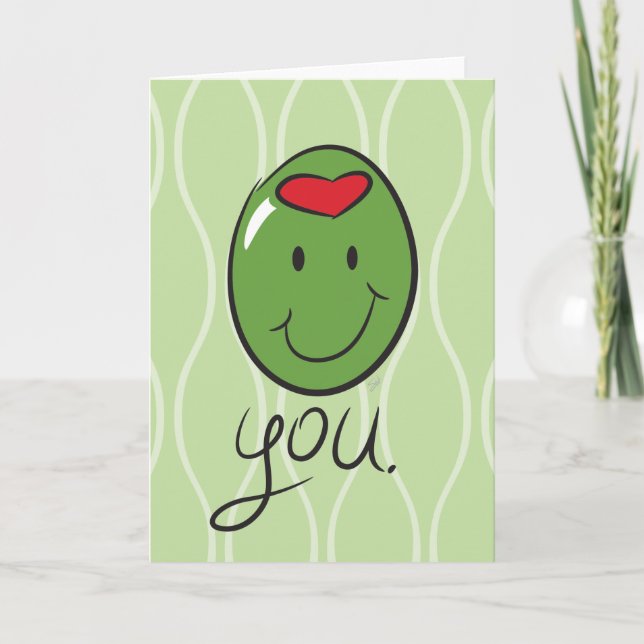 Cartes Pour Fêtes Annuelles Olive You Coussin (Devant)