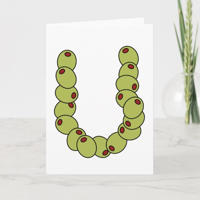 Cartes Pour Fêtes Annuelles Olive You "Je t'aime" (Devant)