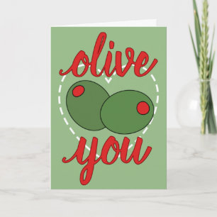 Cartes Pour Fêtes Annuelles Olive You (Saint Valentin)