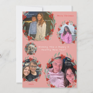 Cartes Pour Fêtes Annuelles 'Om For The Holidays' Family Yoga Holiday Card