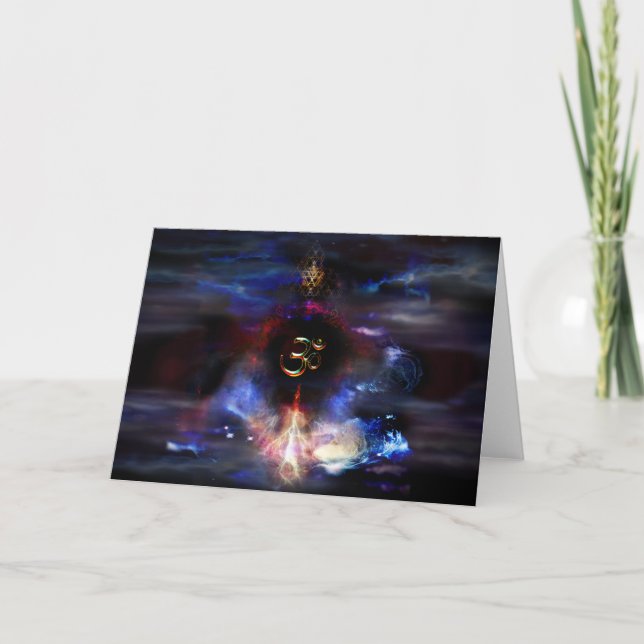 Cartes Pour Fêtes Annuelles Om Nebulae (Devant)