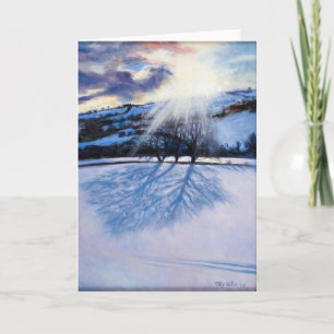 Cartes Pour Fêtes Annuelles Ombres de neige 2009