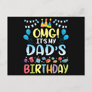 Cartes Pour Fêtes Annuelles OMG C'est l'anniversaire de mon père, heureux pour