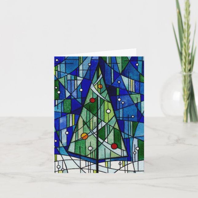 Cartes Pour Fêtes Annuelles "On a Winters Night" Holiday Card, Ascalon Studios (Devant)