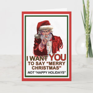 Cartes Pour Fêtes Annuelles Oncle Père Noël Wants You Card