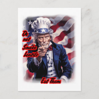 Cartes Pour Fêtes Annuelles Oncle Sam patriotique donnant un bon conseil sur u