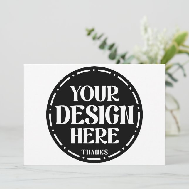 Cartes Pour Fêtes Annuelles One-of-a-kind, elegant, clean & bold (Debout devant)