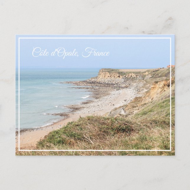 Cartes Pour Fêtes Annuelles Opal Coast Turquoise Sea and Cliffs (Devant)