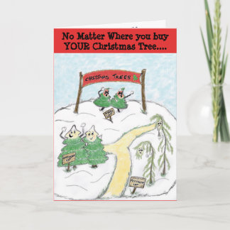 Cartes Pour Fêtes Annuelles Optimiste Lot Christmas Trees